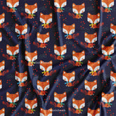 Red Cat Printed Fabric Kids Print with Black